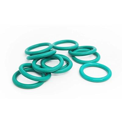 China Fkm O Ring Rubber Seal Ring Green FKM Sealing Oil Gasket Rubber Gasket for sale