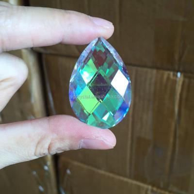 China China 50mm AB Crystal Color Almond Shape For Crafts And Chandelier for sale