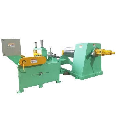 China Hydraulic Aluminum Cutting Coil Uncoiler Decoiler Machine Coil Strip Rewinding Line for sale