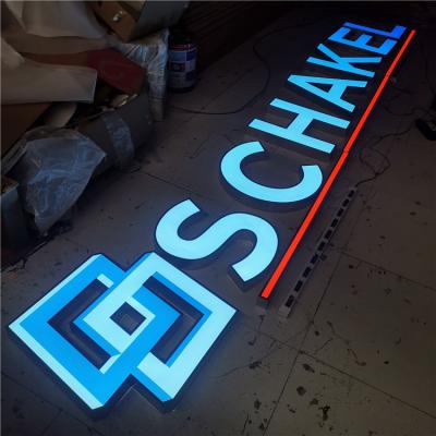 China Buildings Customized Frontlit Light 3D Backlit Outdoor Led Epoxy Resin Channel Letter Sign for sale