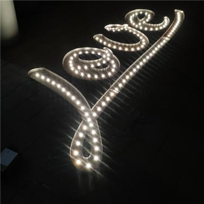 China Buildings Free Standing Marquee Letter Signs Metal , Vintage Light Bulb Letter Sign for sale