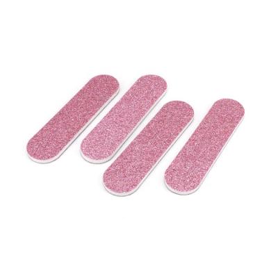 China Professional High Quality Pink Abrasive Nail File Glitter Bling Bling Nail File Nail Care or Promotion Nail File for sale