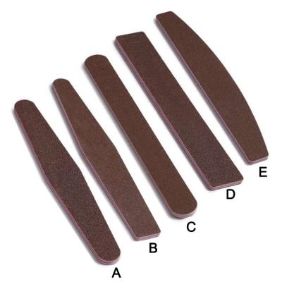 China EMERY Wholesale Custom Printed Logo zebra nail file half moon nail file abrasive nail file for sale