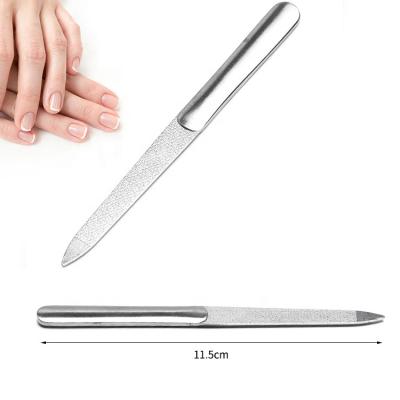 China Professional Environmentally Friendly Metal Nail File Private Label Stainless Steel High Quality Nail File for sale