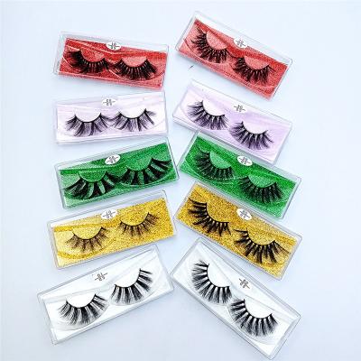 China NEW 1pair 3D Shiny Mink Strip Lash Reusable False Eyelashes Criss-Cross Dramatic Light Synthetic Lashes for sale