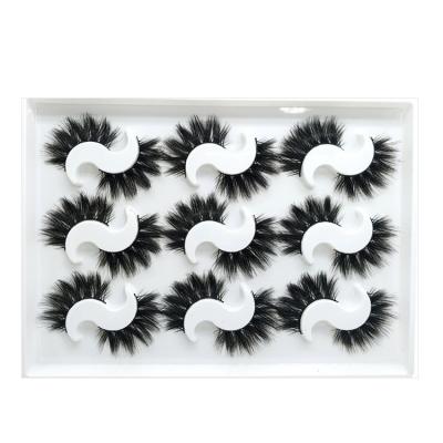 China 9Pairs Full Glossy False Eyelashes 9D Silk Mink Lashes Multipack Premium Natural Synthetic Mink Lashes Multipack for sale