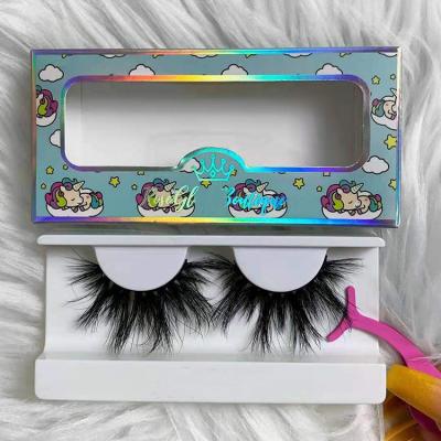 China 3D Mink Lashes Cardboard Paper Eyelash Box 25mm 27mm Disposable Private Label Eyelash Box Customized Lashes Box for sale