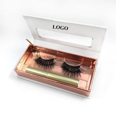 China 3D Mink Eyelashes Magnetic Shiny Mink Eyelashes with Magnetic Eyeliner False Lashes for sale