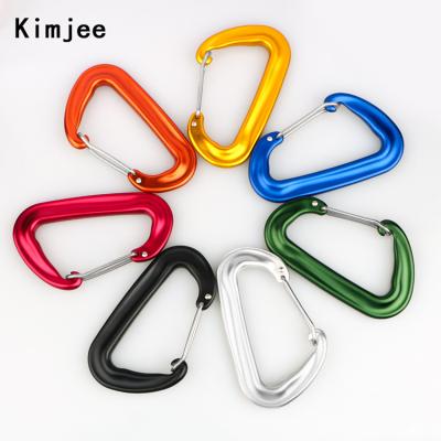 China Retail Industry KM-001 Sturdy Carabiner Cuts 12KN 7075/6061 Heavy Duty Aviation Aluminum Caribeaners For Hammocks, Camping, Hiking, Swing for sale