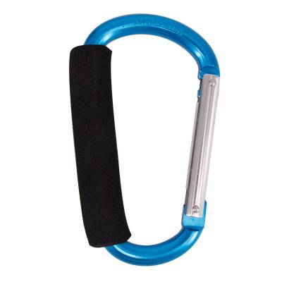 China General Wholesale Durable Aluminum Big Hook Carabiner Industry Key Chain With EVE Sponge for sale