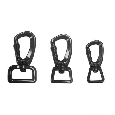 China Heavy Industry Multi-Function D-Type Buckle Locking Carabiner with Rotating Swivel Ring for Outdoor Dog Leash Hammock, Increasing for sale