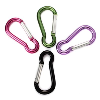 China Small Retail Industry Spring Gate Squash Shape Aluminum Carabiner For Camping Hiking Fishing Tracveling for sale