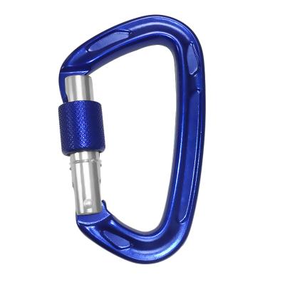 China Retail Industry Large Aluminum Heavy Duty Locking Carabiner Clips 22KN Ultra Sturdy Climbing Carabiners For Rescue Rappelling Swing for sale