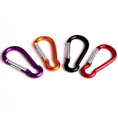 China Retail Industry Aluminum Swivel Carabiner Key Chain Carabiner Cut Mini Gourd Shape Snap Key Chain Carabiner for sale