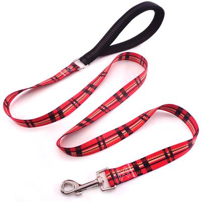 China Factory Direct Selling Viable Pet Products Printing Dog Belt Color Training Rope Pattern Collar for sale