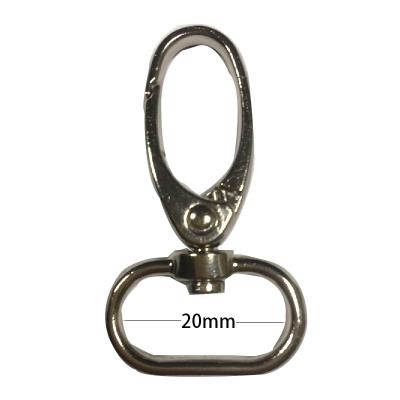 China Retail Industry 20mm Silver Oval Hook For Lanyard Metal Clips For Lanyard for sale