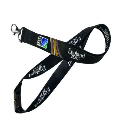 China Custom Black Key Chain Lanyard With Safety Buckle Clip Promotional Gifts for sale