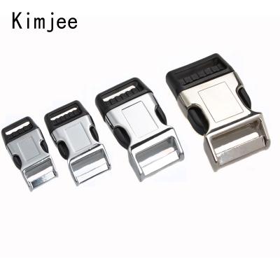 China Dog Collar Metal Dog Collar Buckles Release Plastic Curved Side Buckles For Dog Collars for sale