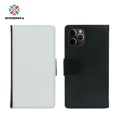 China Sublimation Blanks Sublimation Phone Case Leather Wallet For iPhone 11 pro for sale