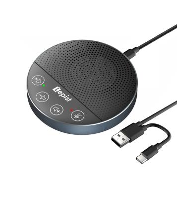 China LED Flashing Light Conference Speakerphone Usb Speakerphone Omnidirectional Loudspeaker for sale