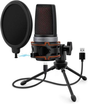 China Professional Built-in USB Microphone Shock Mount USB Microphone Anti-vibration Recording Microphone Professional PC Microphone for sale