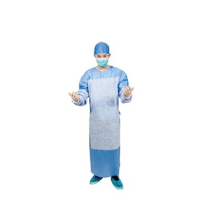 China Breathful Leboo Reinforced Disposable Sterile Surgical Gown Sergical Gowns for sale