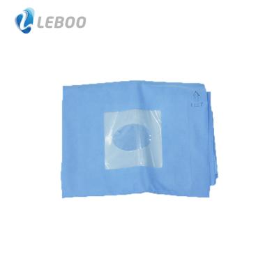 China OEM Leboo EO Acceptable Sterile Disposable Surgical Drapes Surgical Eye Drapes Waterproof CE ISO for sale