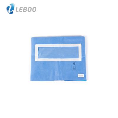 China High Infection Control Leboo CE ISO High Quality Waterproof Disposable Surgical Laparotomy Drape For Hospital for sale