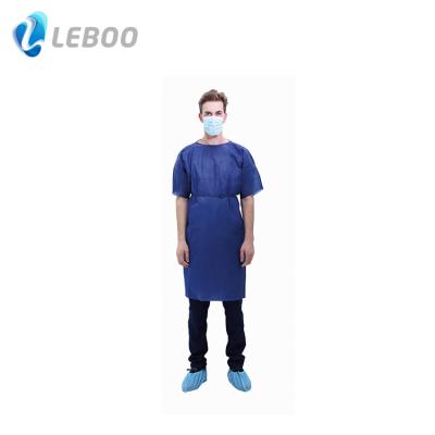 China Comfortable Disposable Hospital Patient Gowns With Short Sleeve For Men And Women for sale