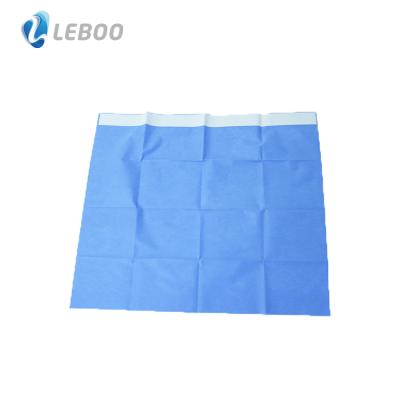 China High Quality Disposable CE ISO Medical Surgical Accessories SMMS Leboo Surgical Drapes With Adhesive Side for sale