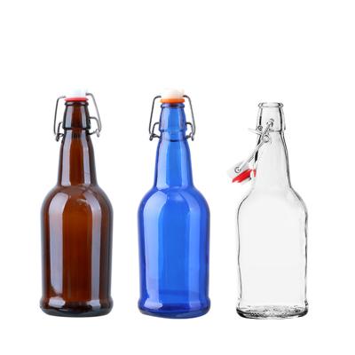 China Beverage low price 500ml swing top glass beer bottle for sale for sale