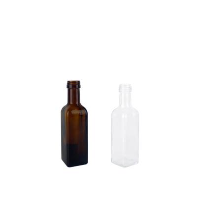 China Hot Selling Good Quality Amber Or Clear Food Olive Oil Transparent Bottle 100ml Empty Sample Set for sale