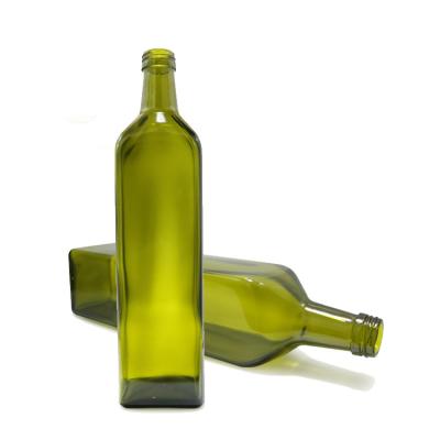 China Hot Selling 1000ml Square Shape Glass Olive Oil Bottles Bottle For Oil for sale