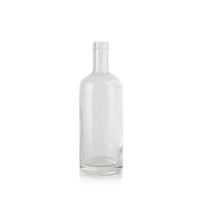 China Empty Glass Bottle 750ml Whiskey Vodka Bottles Whiskey Cork Cap Bottles Beverage Liquor for sale