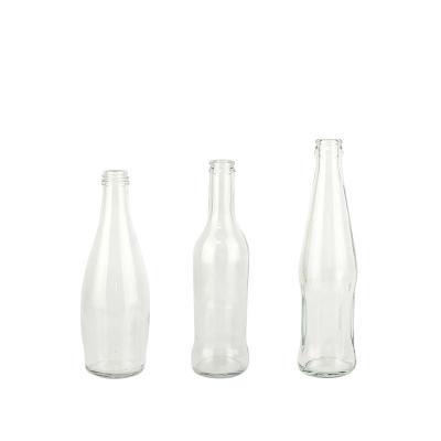 China Empty Beverage 250ml Juice Kombucha Soda Beverage Bottle Food Grade Glass for sale