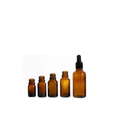 China Wholesale Cosmetic Empty Amber Essential Oil Glass Bottle 5ml 10ml 15ml for sale