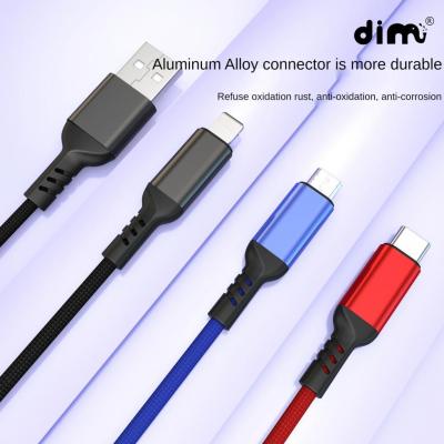 China 3 in 1 Fast Charging USB Fast Charging Type Mobile Phone Charger Cable Data Line C Data Line 3 in 1 Charging Cable for sale