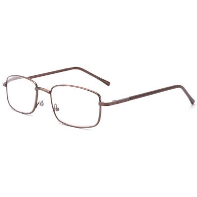 China Factory Direct Hot Selling Slim Rectangle Frame Spring Hinge Stainless Reading Glasses for sale