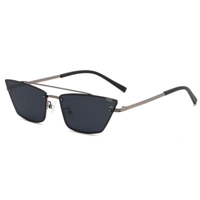 China Fashion sunglasses wholesale high quality 2022 small rectangle metal frame vintage designer sunglasses for sale