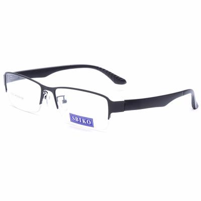 China For stylish TR90 reading glass top and unique black metal monocle frame metal eyewear china optical frames for sale