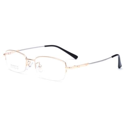 China For Reading Glasses Fashion New Style Eyeglasses Frames Ultralight Classic Metal Optical Glasses For Women Men for sale