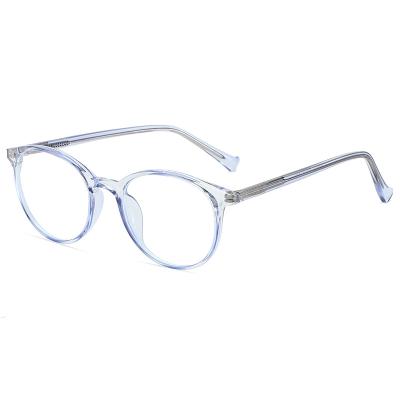 China Fashionable Vintage Round Eyeglasses Blue Light Blocking Blue Light Anti Blocking Glasses For Women Men for sale