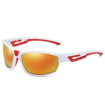 China Sports Cycling Custom Outdoor Sports Sunglasses Frame PC Anti-glare Cycling Logo Polarized Driving Sunglasses for sale