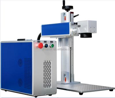 China Air-cooled Fiber laser marker metal and part of nonmrtal marking machine with 20w 30w 50w 60w 80w 100w laser source for sale