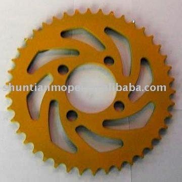 China Motorcycle 45#/3# Steel Sprocket Drive Chain Kit, Motorcycle Front and Rear Sprocket for sale