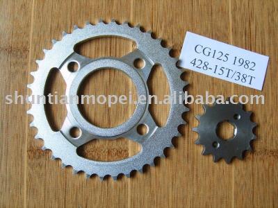 China CG/WY125 15T-38T Motorcycle Sprocket for sale