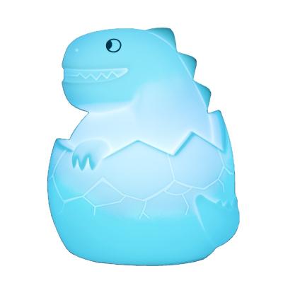 China Contemporary Remote Control Faucet Control DC 5W 5V 1A Silicon Dinosaur Night Light For Kids Room for sale