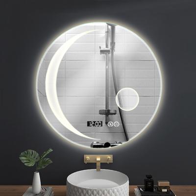 China High Quality Hotel Bathroom Light Wall Mounted Vanity Light Round Led Mirrors for sale