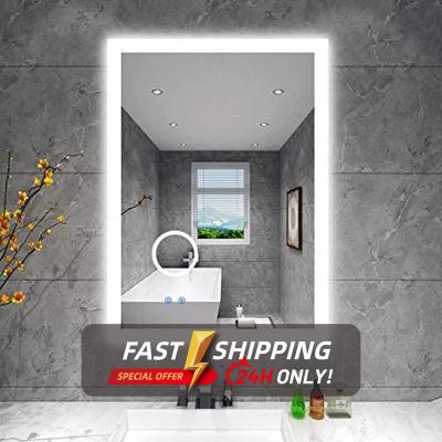 China Illuminated Hotel Wall Mounted LED Lighted Mirror Cabinet for sale