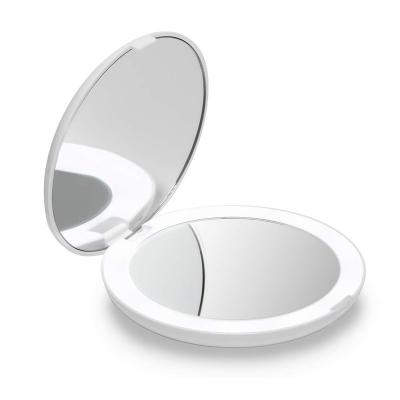 China Goodway Lighted Portable Hand Makeup Mirror With Light for sale